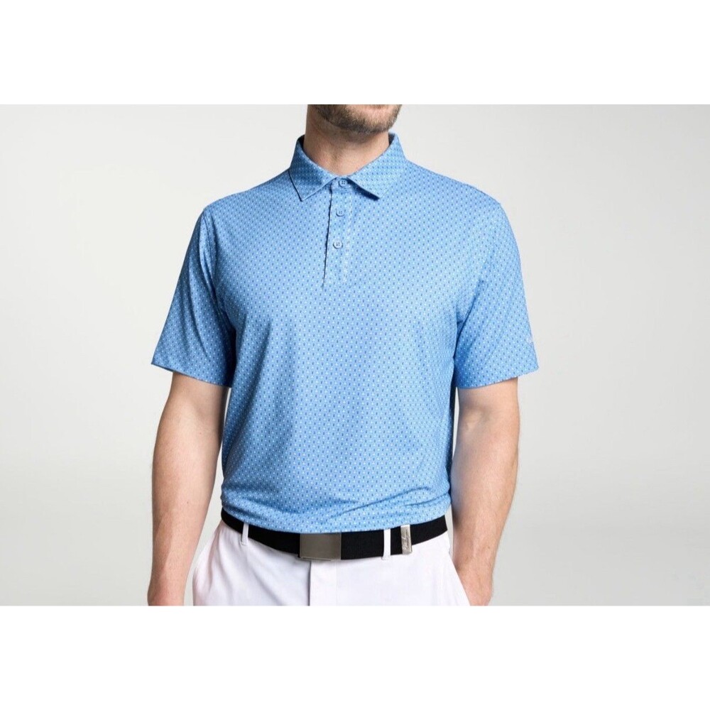 Walter Hagen Men's SIZE XL Performance 11 Novelty Print Golf Polo